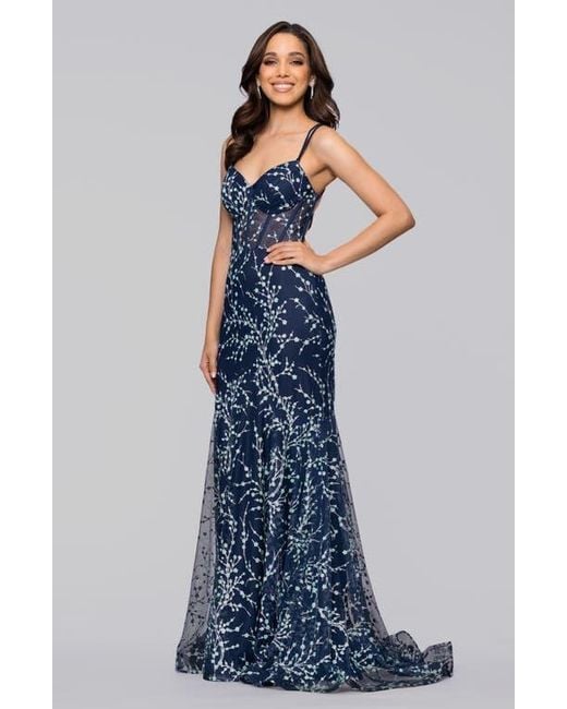 midi dress floral Aveline Mesh Ruched Halter Midi Dress in floral mesh