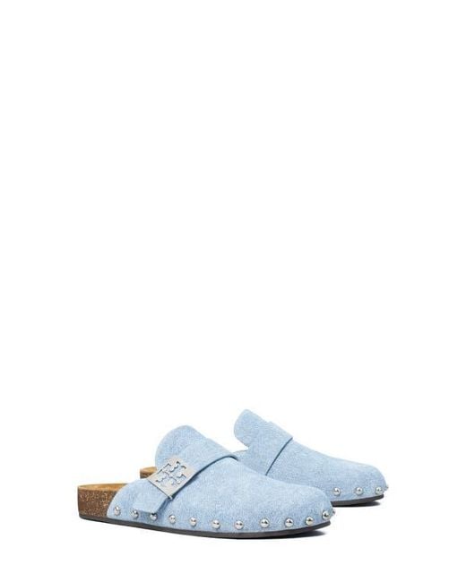 Tory Burch White Mellow Stud Mule