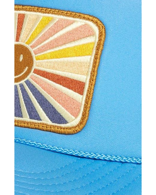 Friday Feelin Blue Sunray Smile Patch Trucker Hat