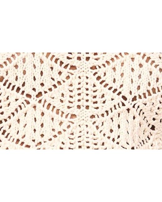 Vince Camuto White Open Stitch Sleeveless Sweater