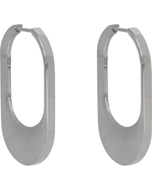 Dean Davidson White Crosby Huggie Hoop Earrings