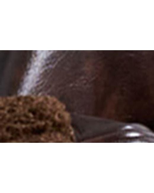 TOPSHOP Brown Faux Shearling & Faux Leather Patchwork Jacket