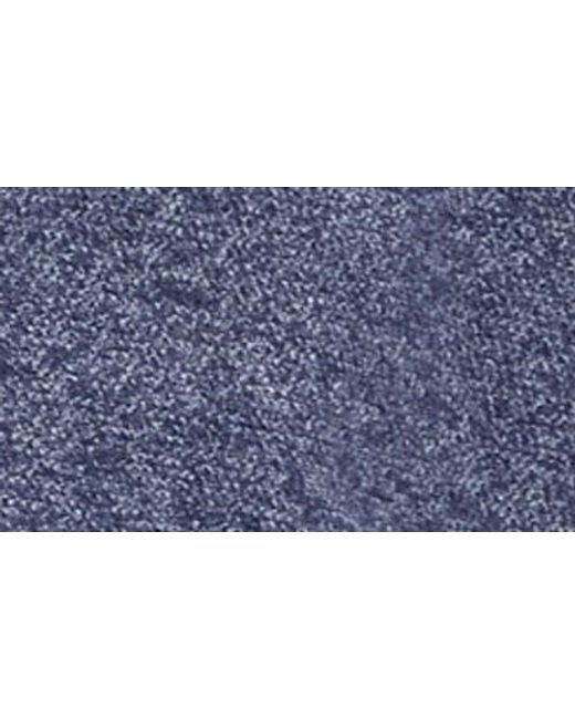 Madewell Blue Marled Cotton Button-Up Sweater Polo for men