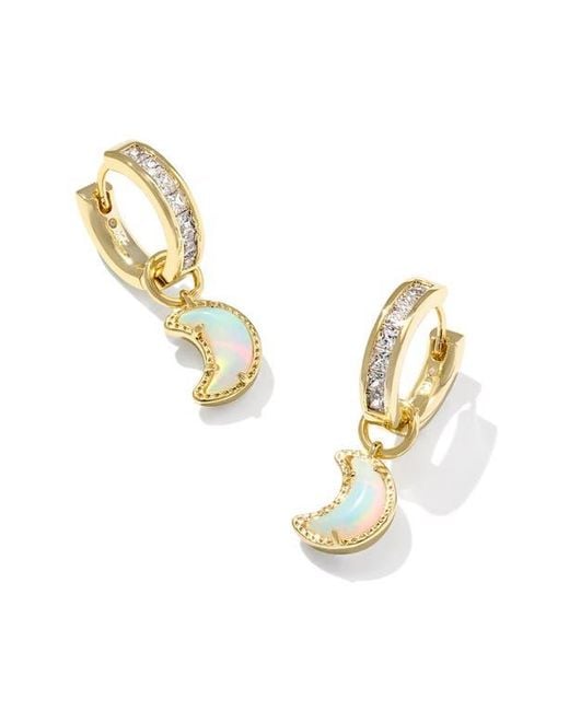 Kendra Scott Metallic Moon Huggie Earrings
