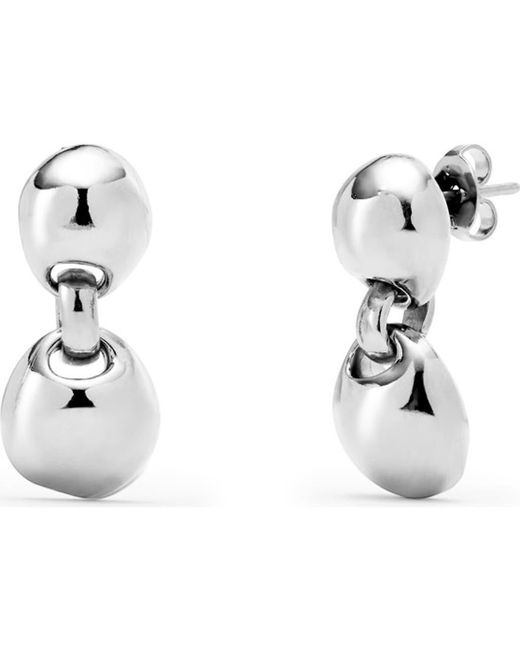 Uno De 50 White Mini Ball Studs