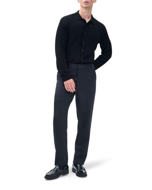 Rag & Bone Blue Evan Side Stripe Wool Pants for men