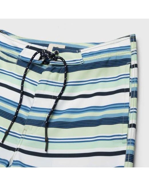 Surfside Supply Blue Duke 7.25' Stripe Boardshort for men