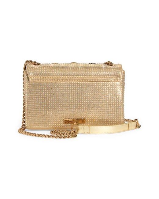 Kurt Geiger Metallic Medium Kensington Octavia Crystal Leather Convertible Crossbody Bag