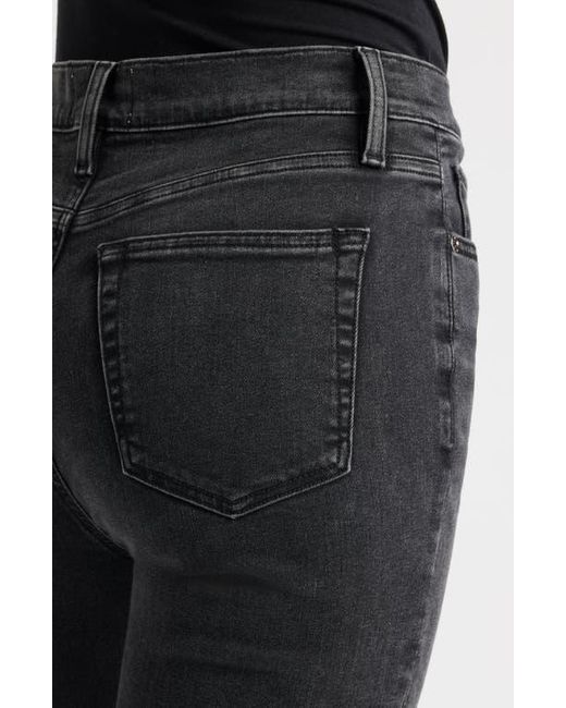FRAME Black Le Sleek High Waist Ankle Straight Leg Jeans
