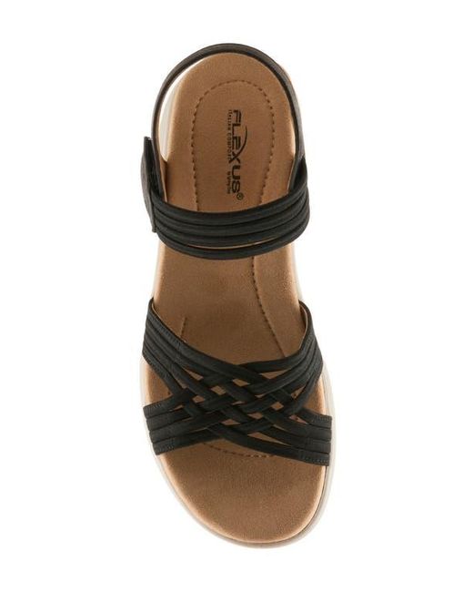 Flexus by Spring Step Black Delosa Platform Sandal