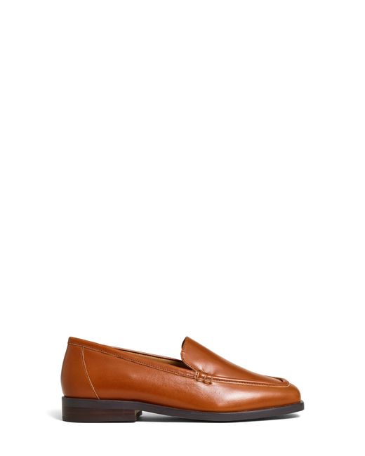 Madewell Brown Ludlow Square Toe Loafer