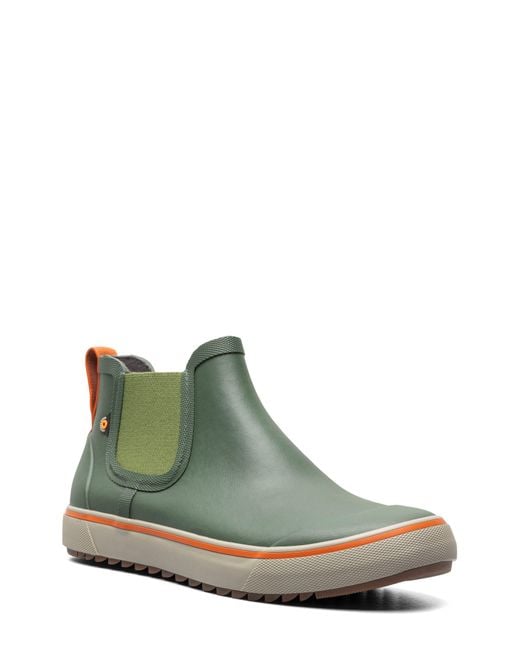 Bogs Kicker Ii Waterproof Chelsea Rain Boot in Green for Men Lyst