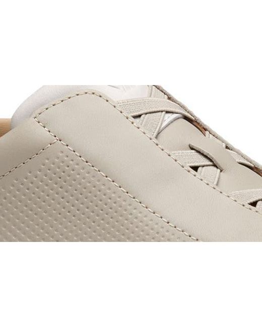 Johnston & Murphy White Anders Perforated Leather Sneaker for men