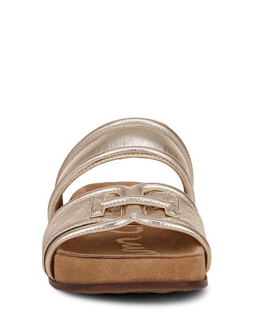 Sam Edelman Brown Rowan Platform Slide Sandal