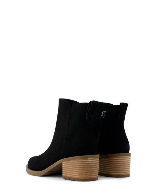 TOMS Black Leight Zip-Up Bootie