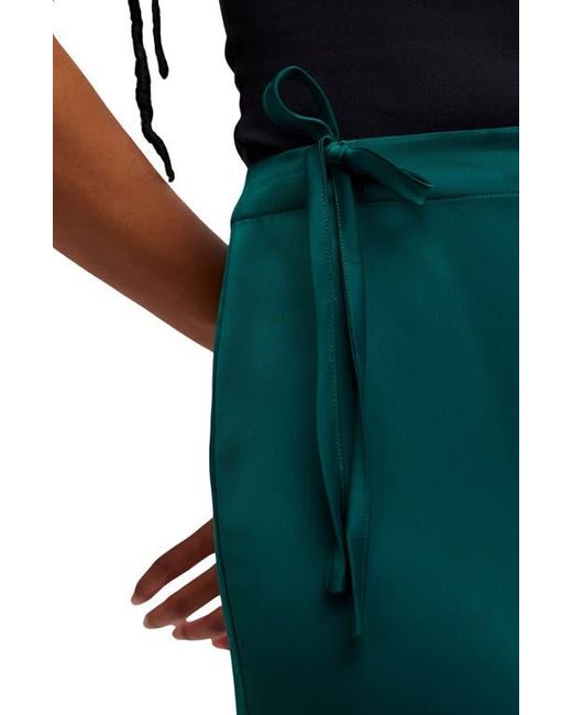 Free People Green Rosetto Column Maxi Skirt