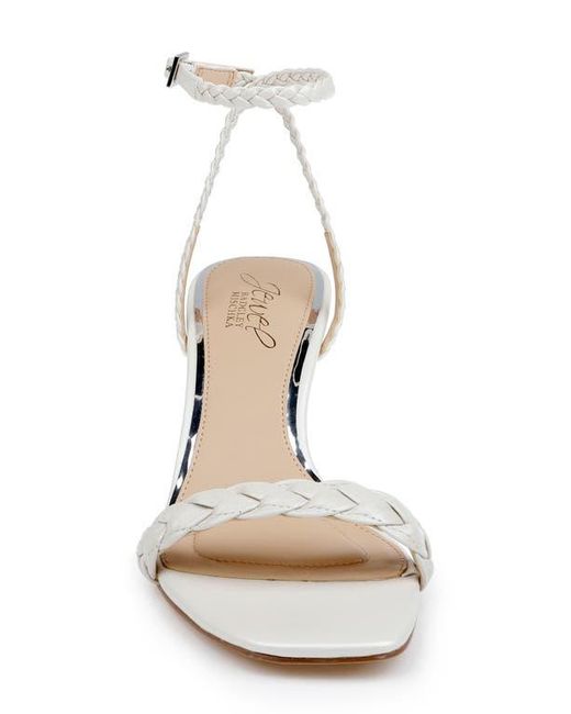Badgley Mischka White Nyx Ankle Strap Sandal