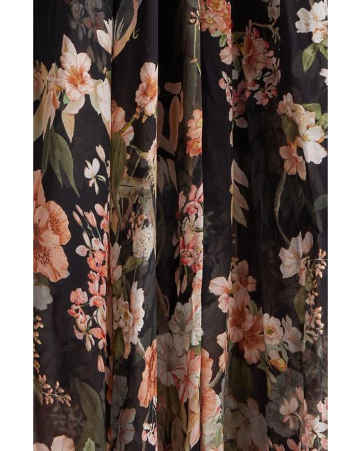 Zimmermann Multicolor Natura Floral Print Long Sleeve Maxi Dress