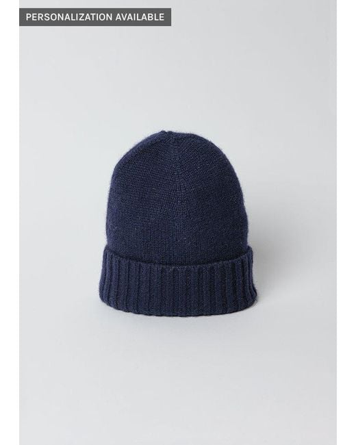 Hat Attack Blue Classic Cashmere Slouch Hat
