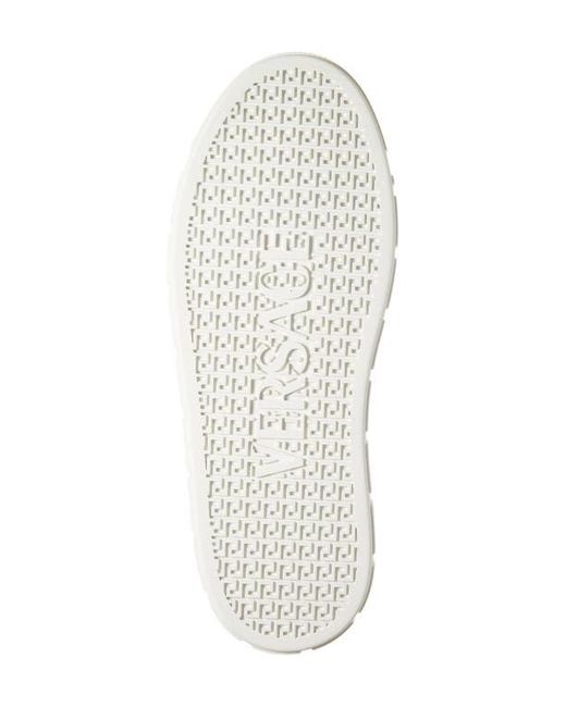 Versace Blue Greca Suede Low Top Sneaker for men