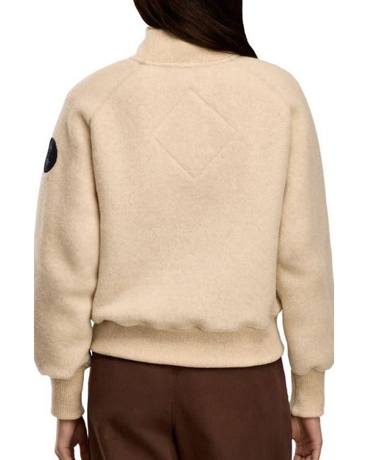 Canada Goose Natural Sierra High Pile Fleece Bomber