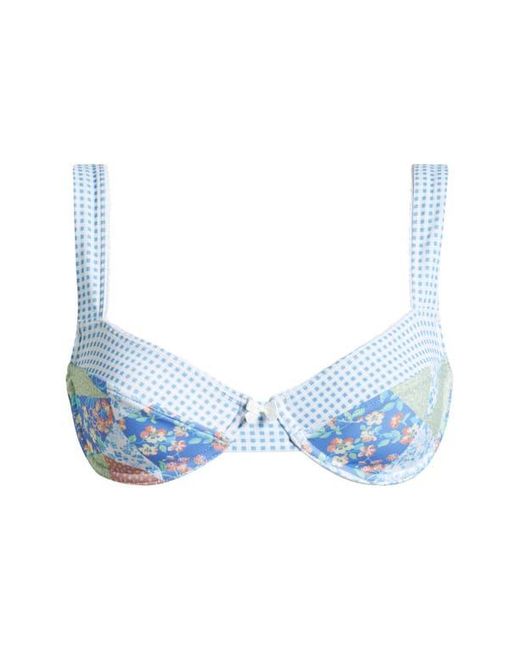 PacSun Blue Darcy Bralette Bikini Top