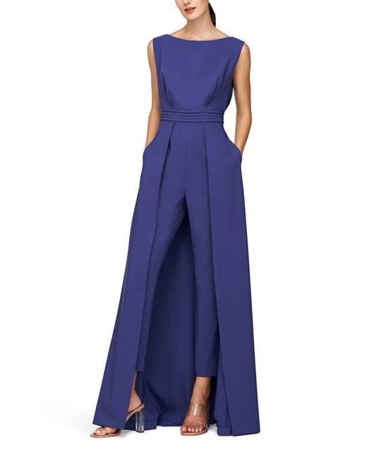 Kay Unger Purple Demi Maxi Jumpsuit