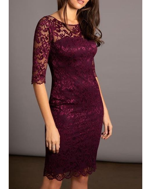 Alie Street London Red Lila Lace Dress