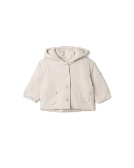 Bebe Bella Natural Front Button Pocket Puff Jacket