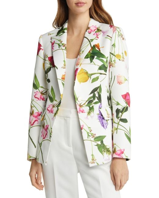 Ted Baker White Ziahh Floral Jacket