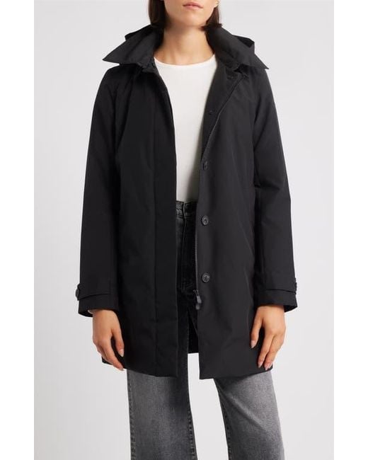Save The Duck Black Embie Water Resistant Hooded Jacket