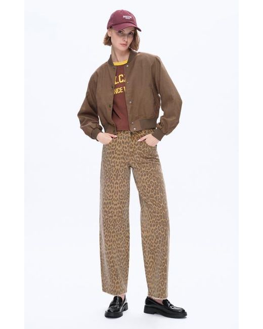 Bayeas Brown High Waist Wide Leg Jeans