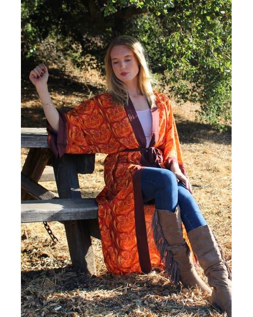 Henelle Orange Duster Robe