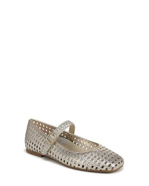 Vionic White Alameda Woven Mary Jane Flat