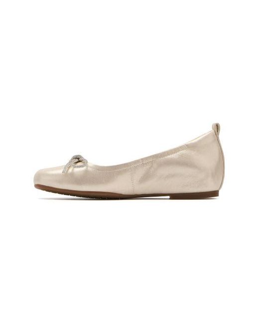 ABEO White Cadence Bow Ballet Flat
