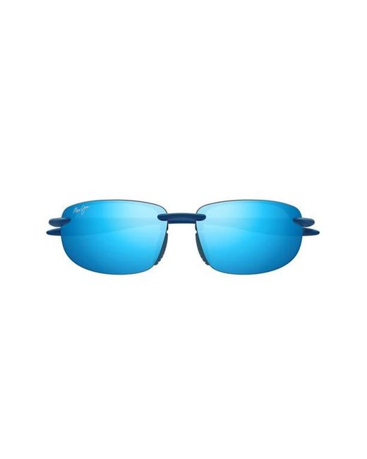 Maui Jim Blue Ho'Okipa Ultra Special Fit Polarizedplus2 60Mm Rectangular Sunglasses