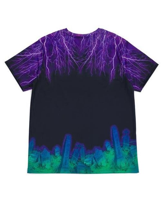 MONSTER JAM Purple Graphic T-Shirt for men