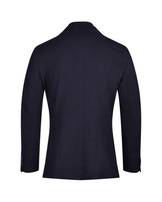 Flynt Solid Cotton Wool Blend Sport Coat in Blue for Men Lyst