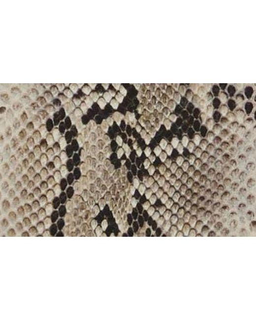 Brahmin Natural Hallie Croc Embossed Leather Top Handle Bag