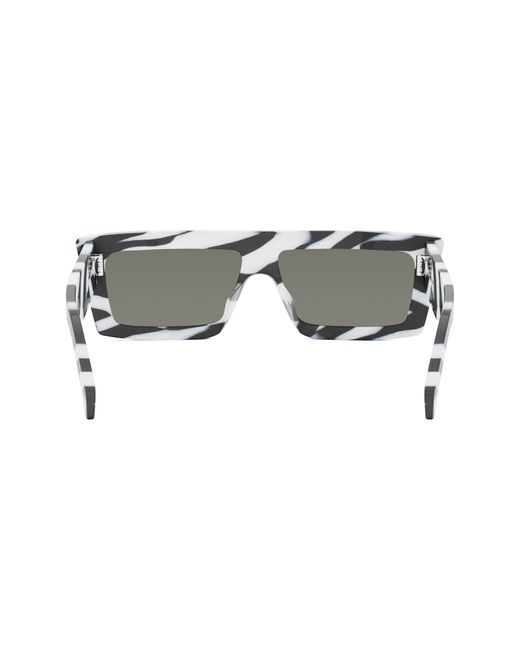 Céline Multicolor Monochroms 57mm Rectangular Sunglasses