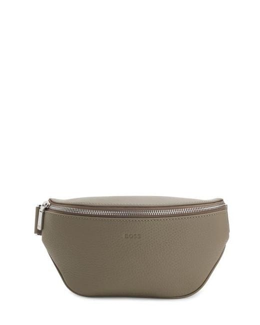 HUGO Natural New Crosstown Leather Belt Bag for men