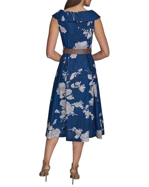 chinese dress ladies Linen Blend Floral Midi Shirt Dress | Shirt Dress main image 0