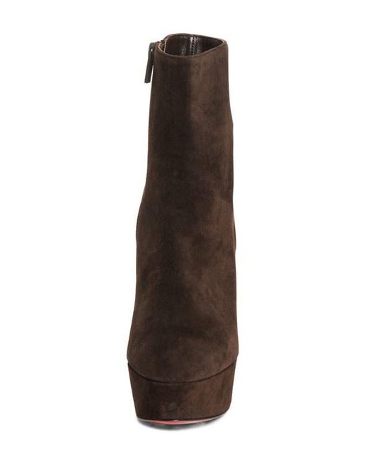 Christian Louboutin Brown Loo Platform Bootie