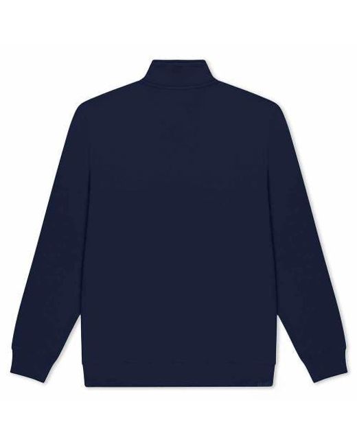 Alix Blue Heartly Ghost Quarter Zip Pullover