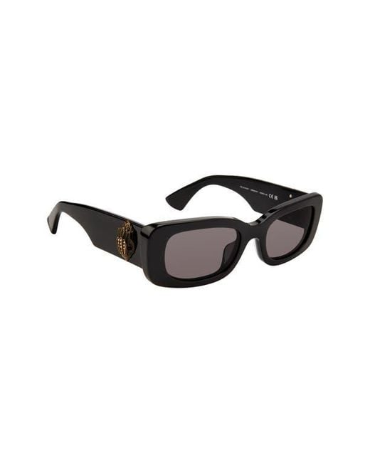 Kurt Geiger Black 52Mm Rectangular Sunglasses