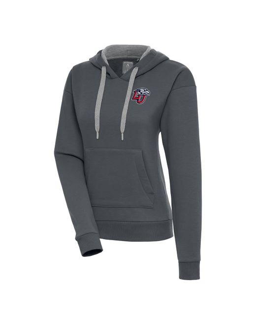 Antigua Gray Liberty Flames Victory Pullover Hoodie At Nordstrom