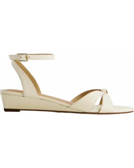Bernardo White Garcel Demi-Wedge Sandal