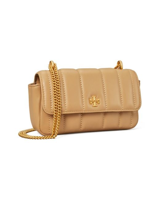 Tory Burch Mini Kira Flap Convertible Quilted Leather Shoulder Bag in