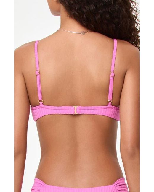 LSPACE Pink Peyton Bikini Top
