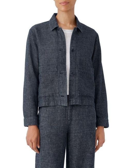 Eileen fisher tweed jacket online